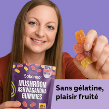 Charger l&#39;image dans la galerie, Sokoneo™ mushroom ashwagandha gummies
