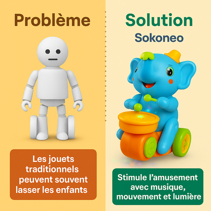 Sokoneo™ Jouet Musical Éléphant Tambour_ML