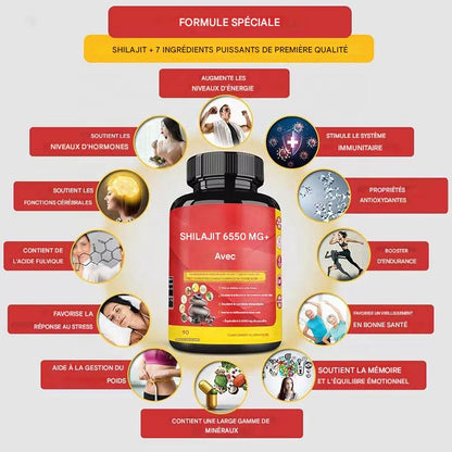 Sokoneo™  Shilajit 6550 mg - 8 ingrédients .