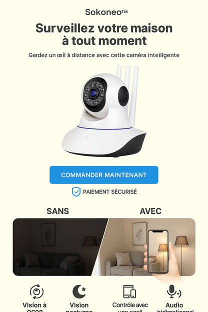 Sokoneo™ Caméra Frontale Intelligente Wi-Fi Jortan_SN