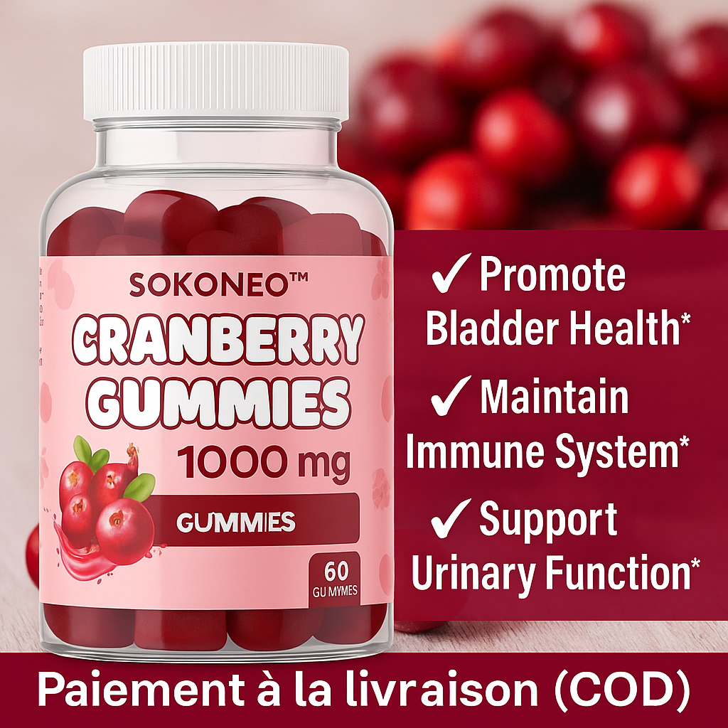 Sokoneo™ Cranberry Gummies – 1000 mg