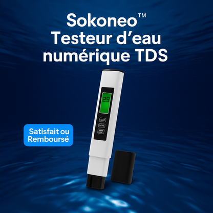 Sokoneo™ Testeur d’eau numérique TDS 4-en-1