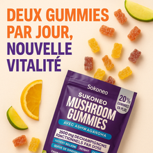 Charger l&#39;image dans la galerie, Sokoneo™ mushroom ashwagandha gummies
