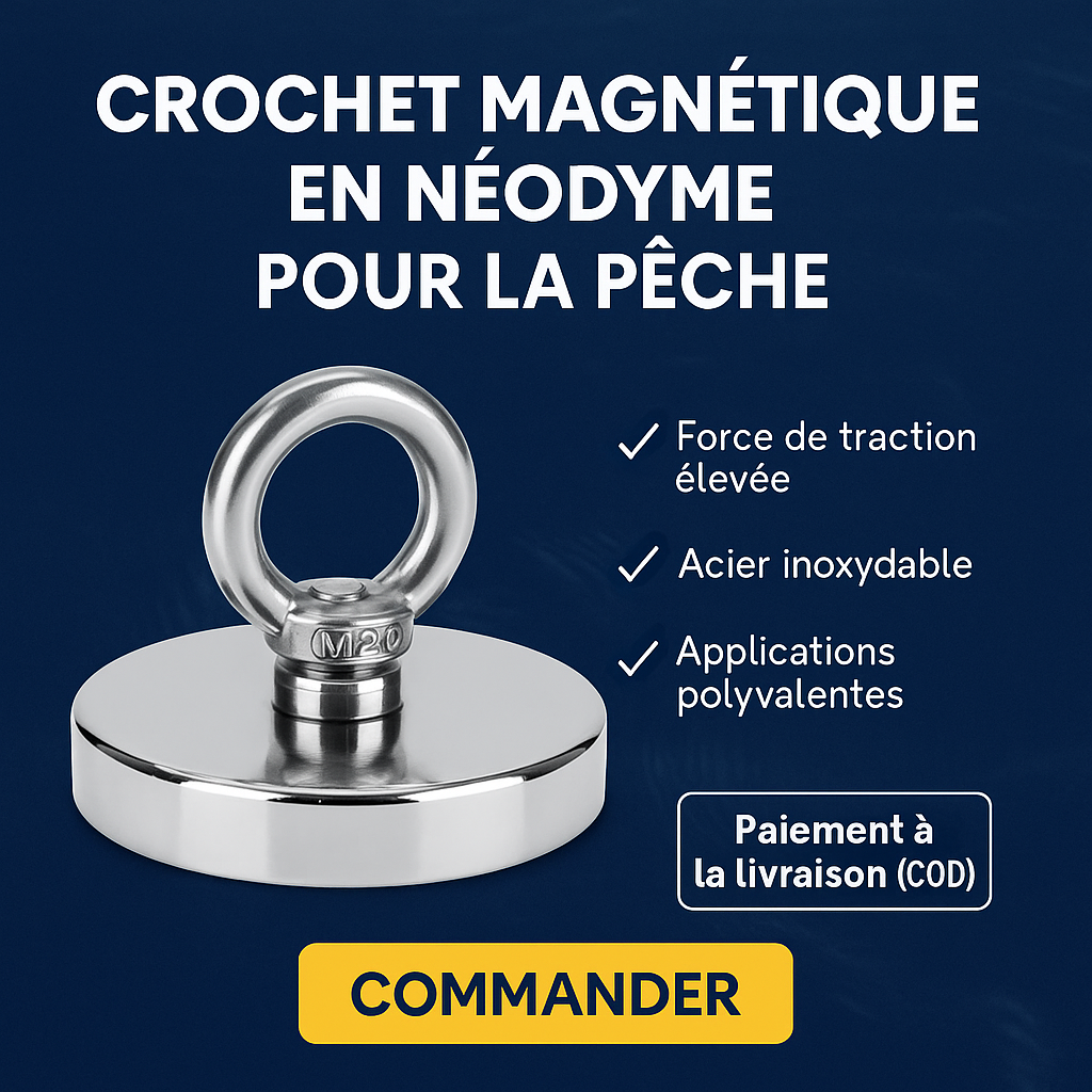Sokoneo™ Crochet Magnétique en Néodyme pour la Pêche_GN