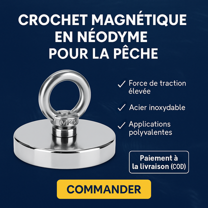 Sokoneo™ Crochet Magnétique en Néodyme pour la Pêche_GN