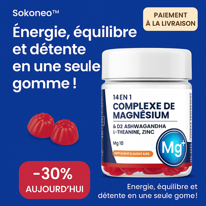 Sokoneo™ Gummies au Complexe de Magnésium 14 en 1_GN